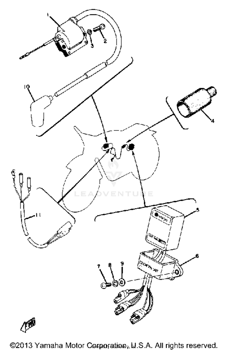 Electrical Yz125a - B Schematic