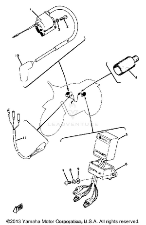 Electrical Yz125a - B Schematic