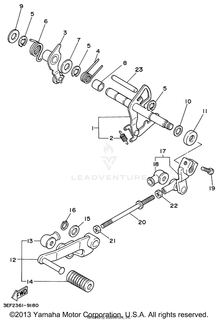 Shift Shaft Schematic