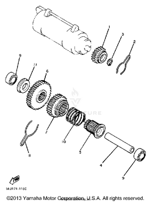 Starter Clutch Schematic