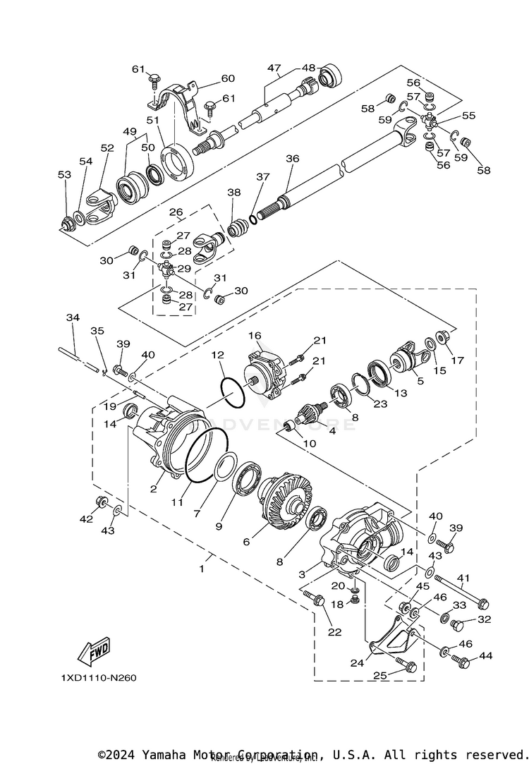 Front Differential Schematic