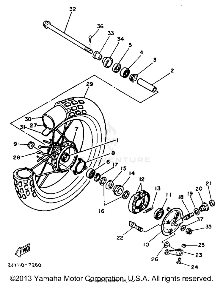 Front Wheel Schematic