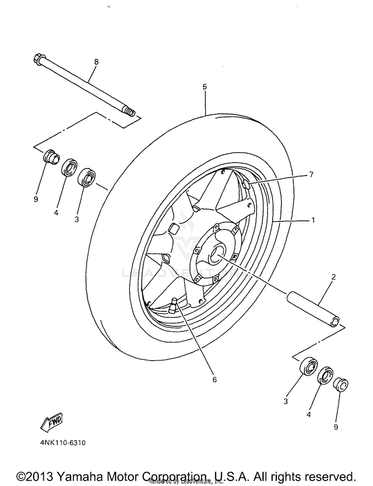 Front Wheel Schematic