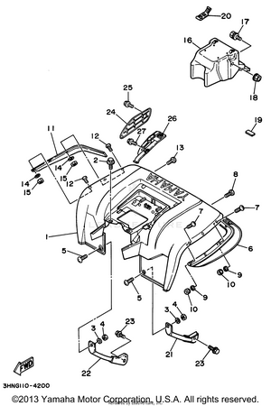 Rear Fender Schematic
