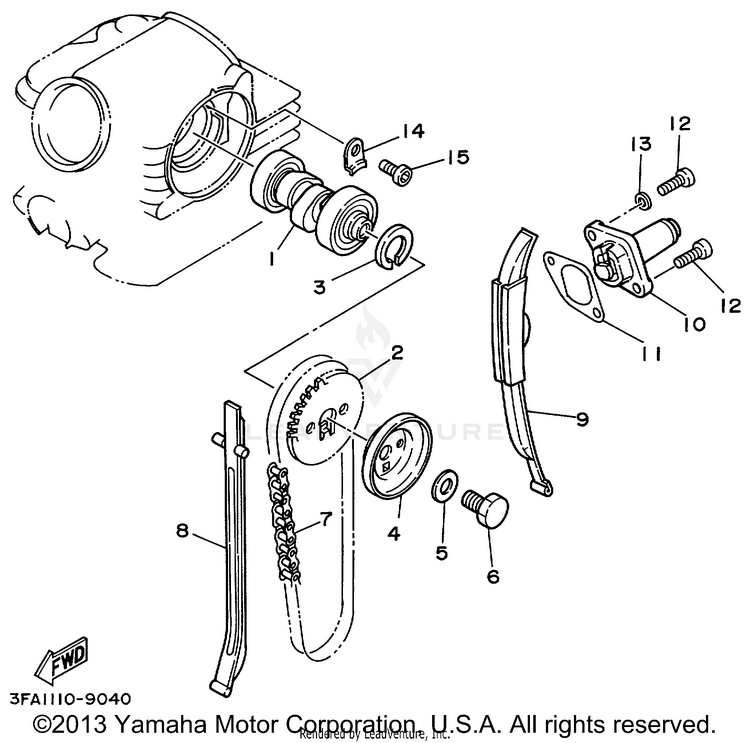 Camshaft Chain Schematic