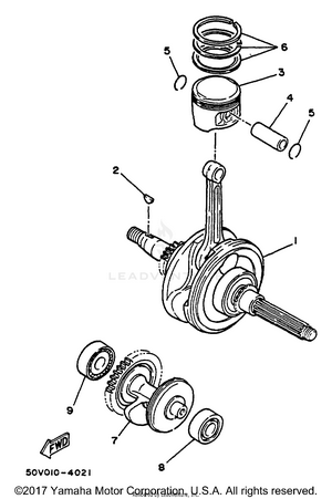 Crankshaft Piston Schematic