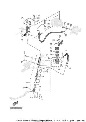 Rear Master Cylinder Schematic