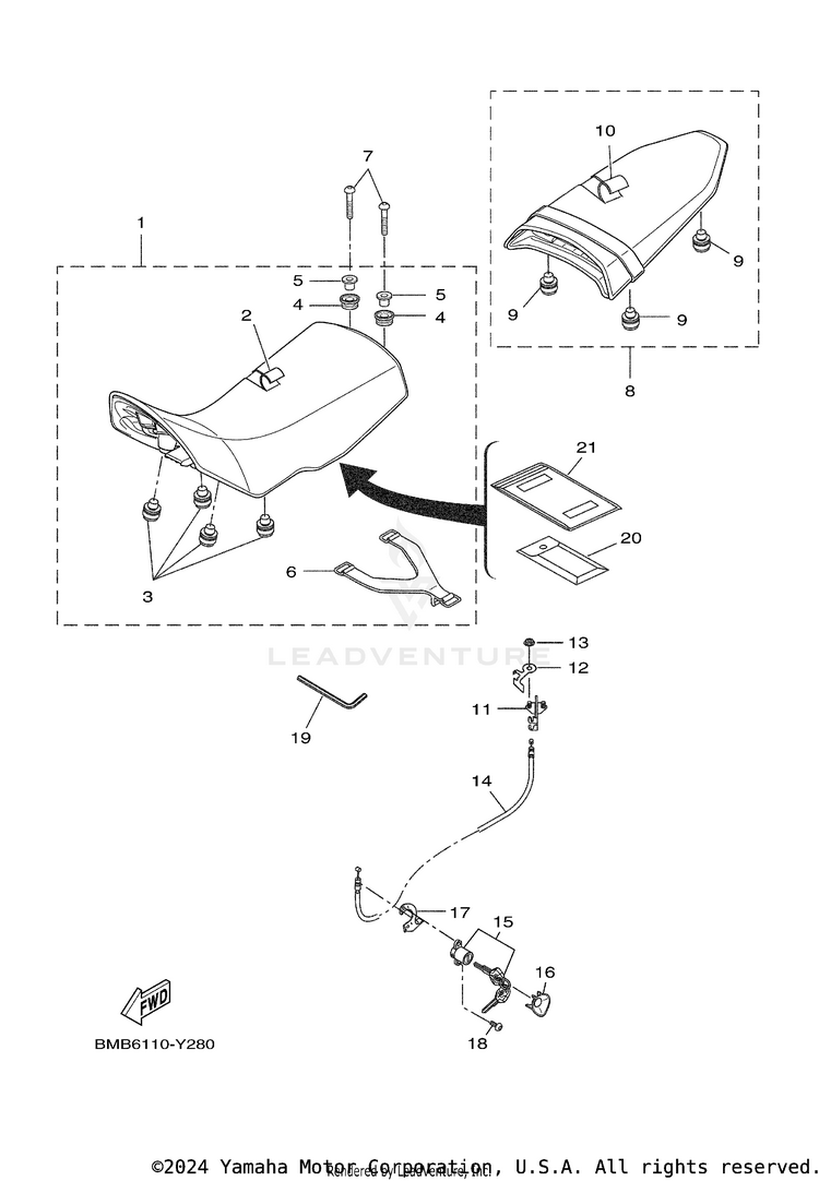 Seat TENERE 700 - XTZ7RB - 2024 Schematic
