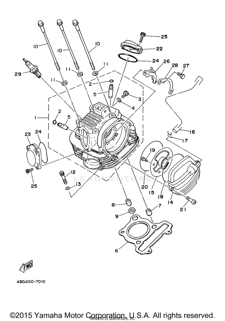 Cylinder Head Schematic