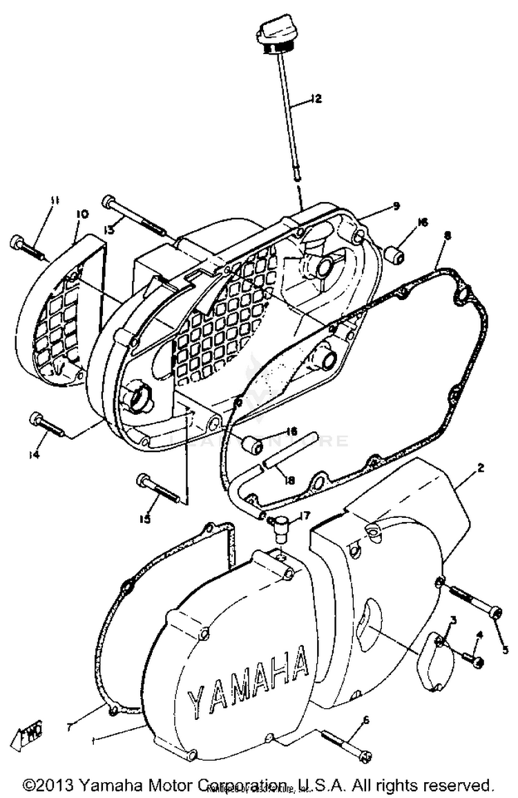 Crankcase Cover Schematic