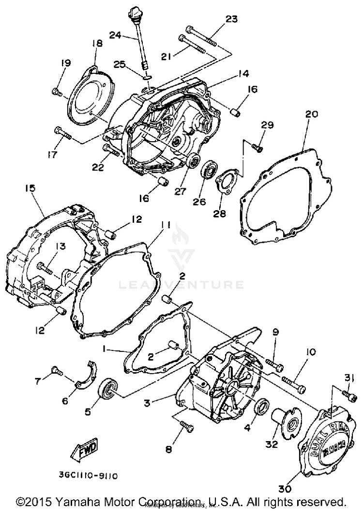 Crankcase Cover Schematic