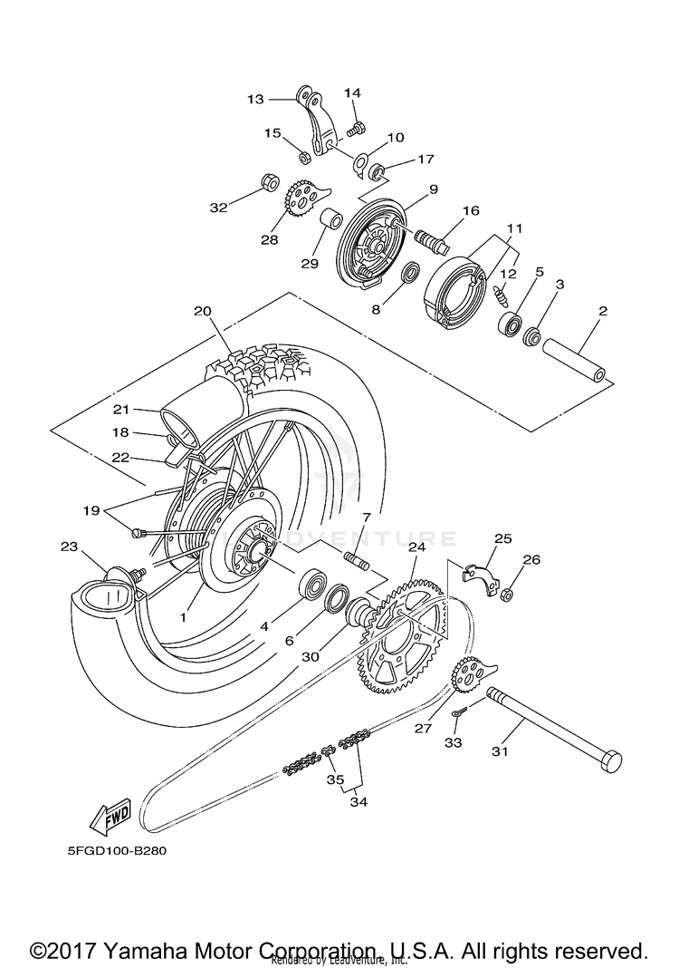 Rear Wheel Schematic