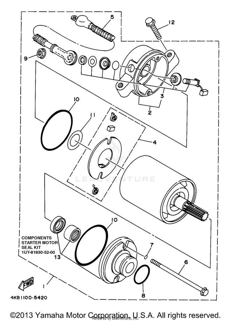 Starting Motor Schematic