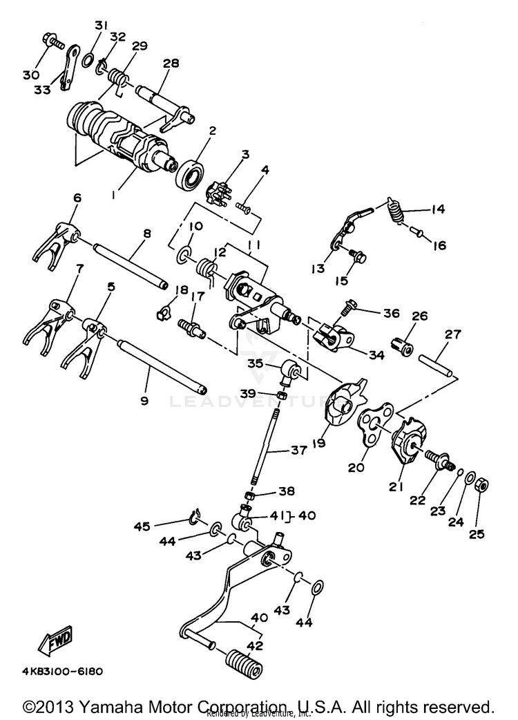 Shift Cam - Fork Schematic