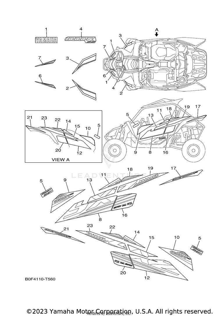 Graphics YXZ1000R EPS SS SE - YXZ10YESJW - 2018 Schematic