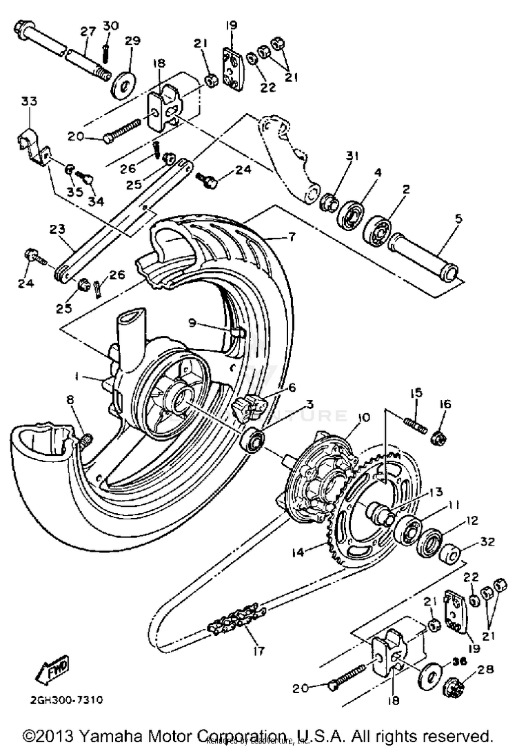 Rear Wheel Schematic