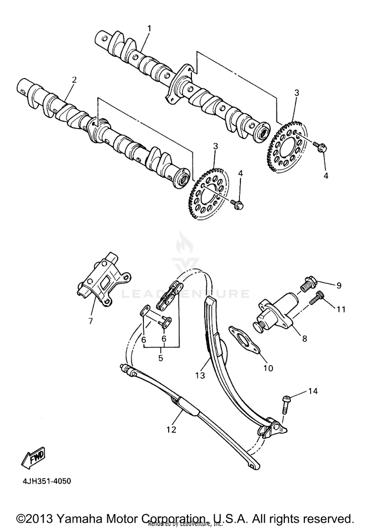 Camshaft Chain Schematic