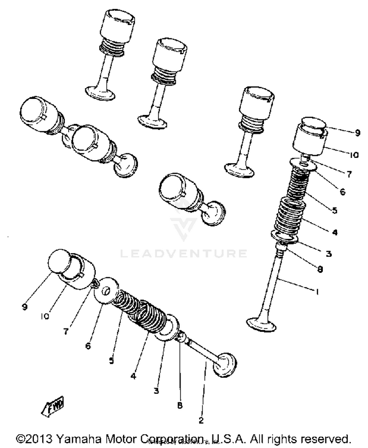 Valve XS1100H - 1981 Schematic