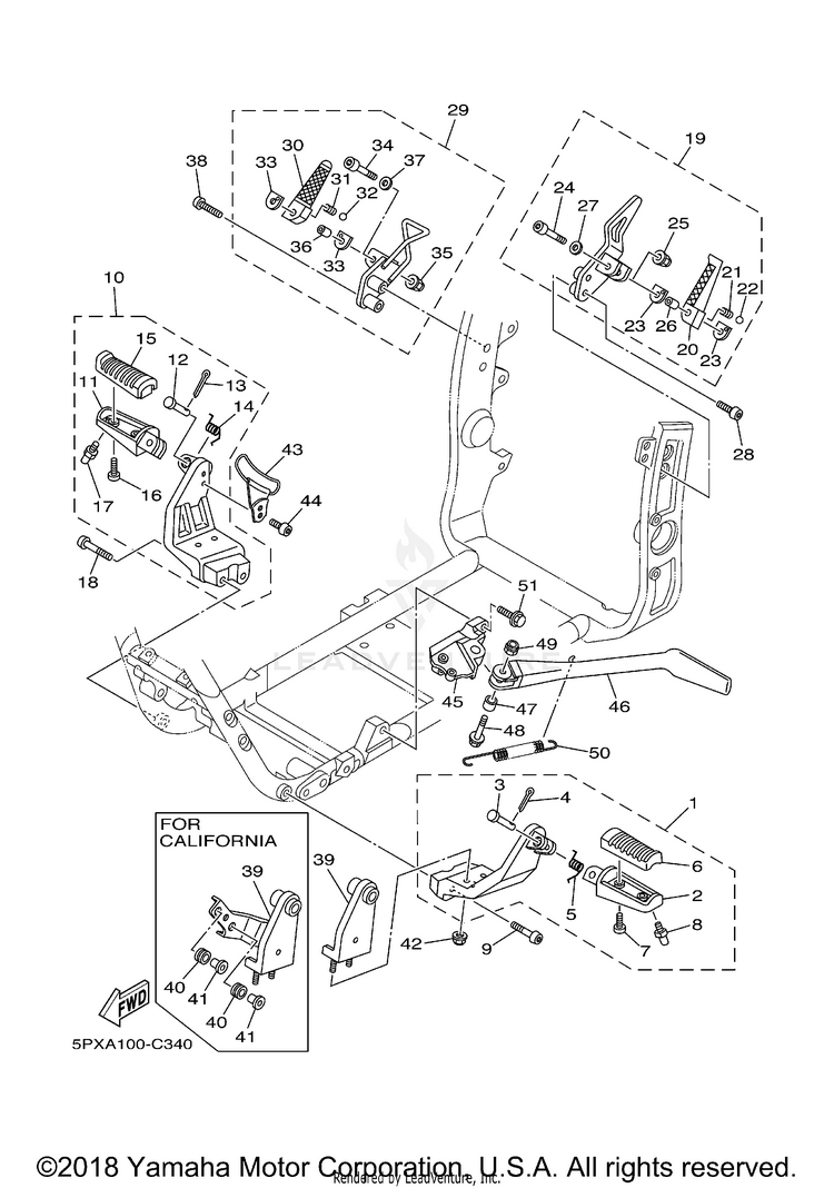 Stand Footrest Schematic