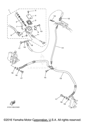 Front Master Cylinder Schematic