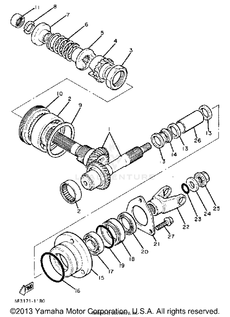Middle Drive Gear Schematic