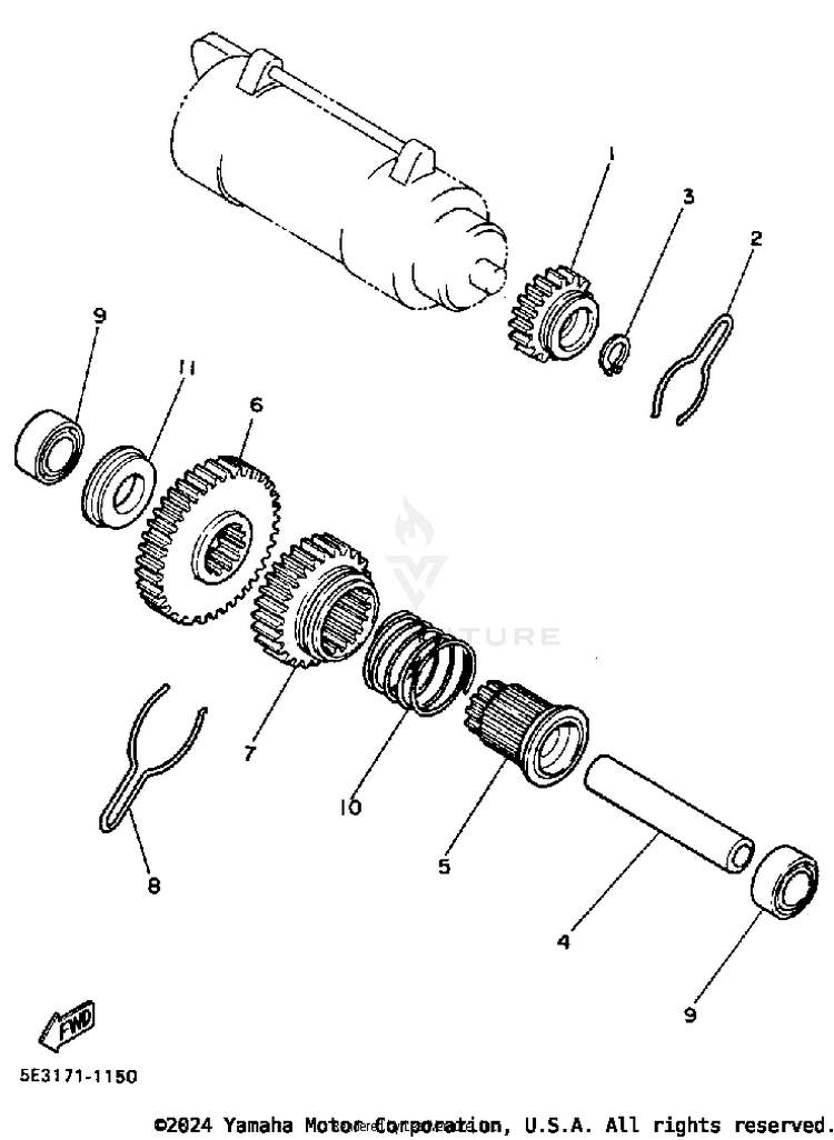 Starter Clutch Schematic