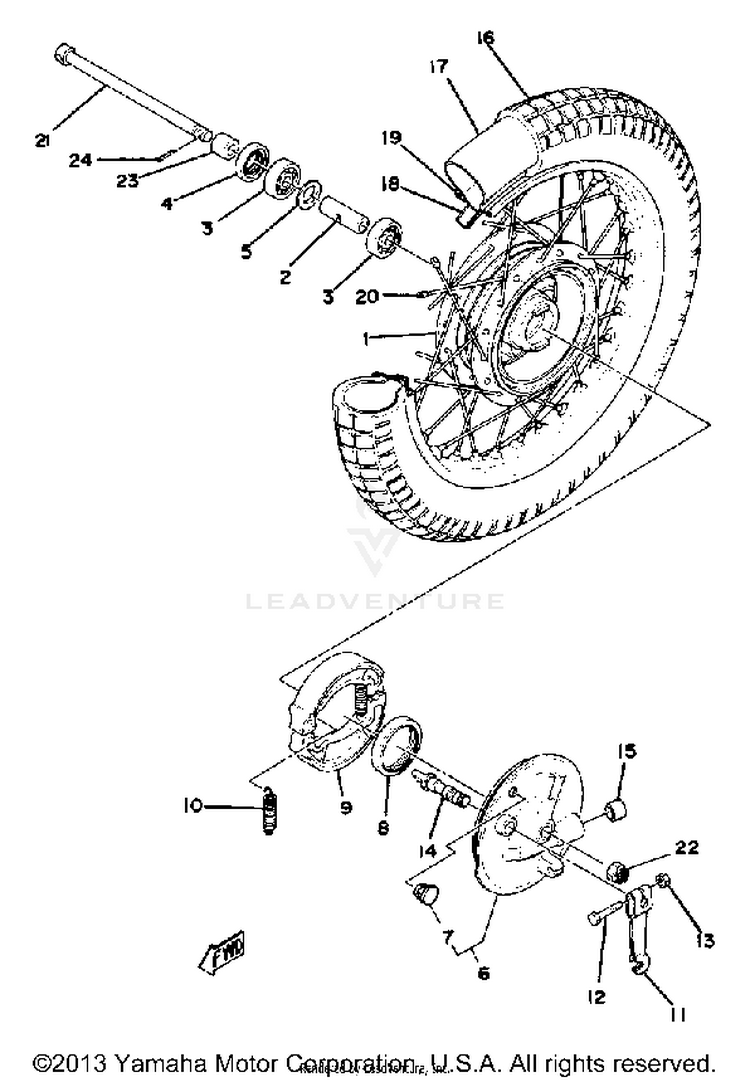 Front Wheel Schematic