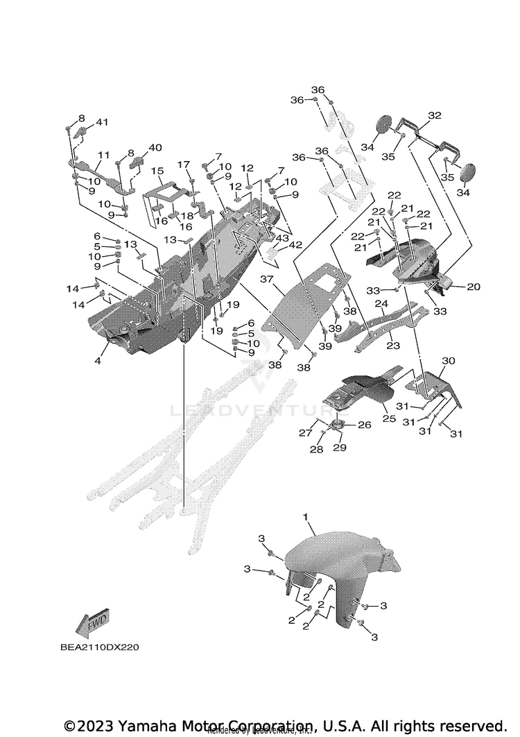 Fender XSR900 - XSR900NCB - 2022 Schematic