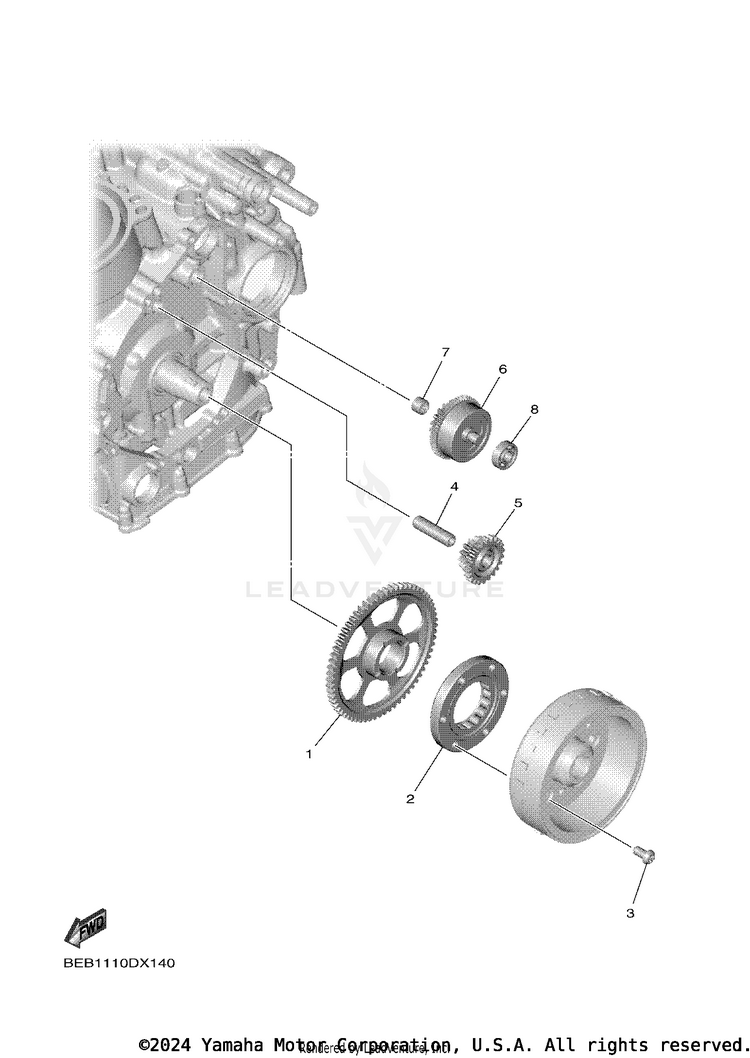 Starter YZFR7 - YZFR7SCB - 2025 Schematic