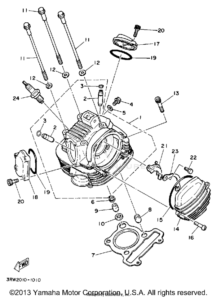 Cylinder Head Schematic