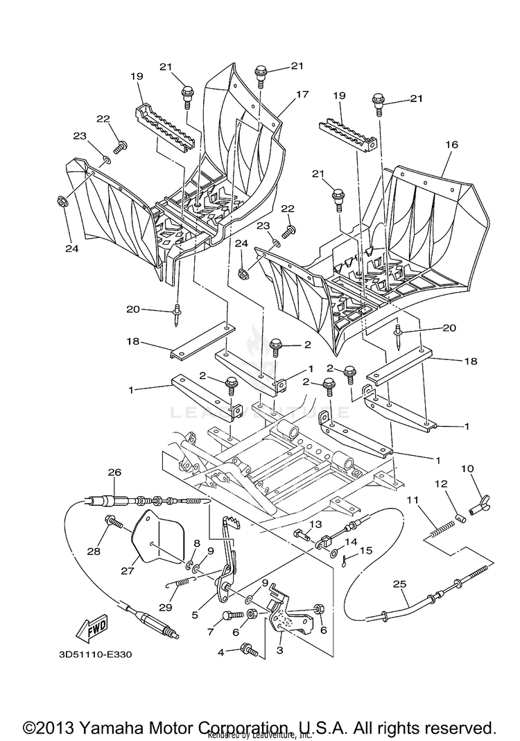 Stand Footrest Schematic