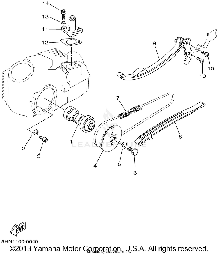 Camshaft Chain Schematic