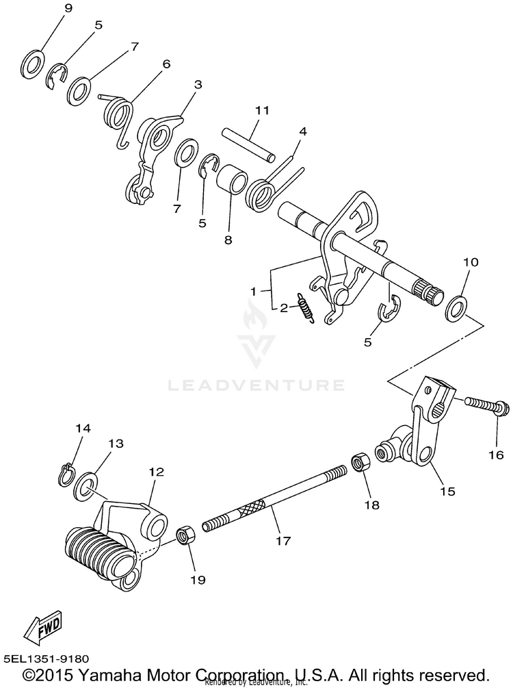 Shift Shaft Schematic