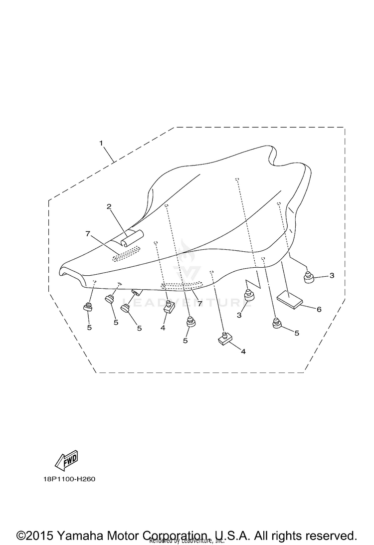 Seat YFZ450R - YFZ45RDL - 2013 Schematic