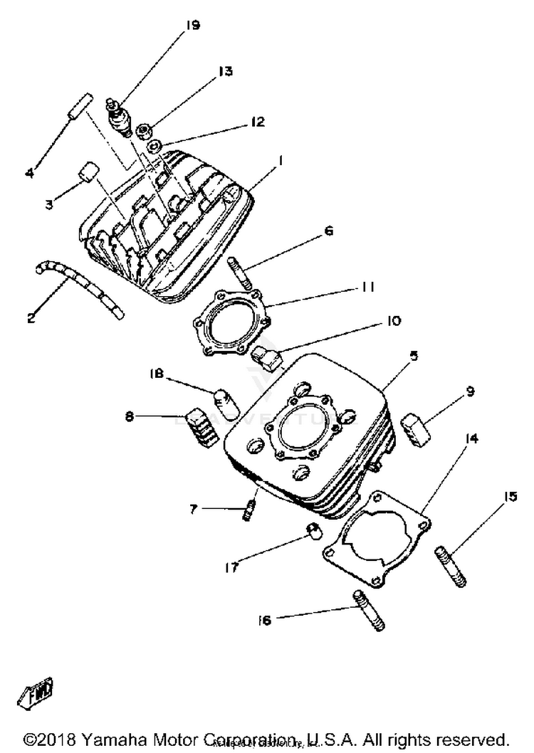 Cylinder Head - Cylinder Schematic