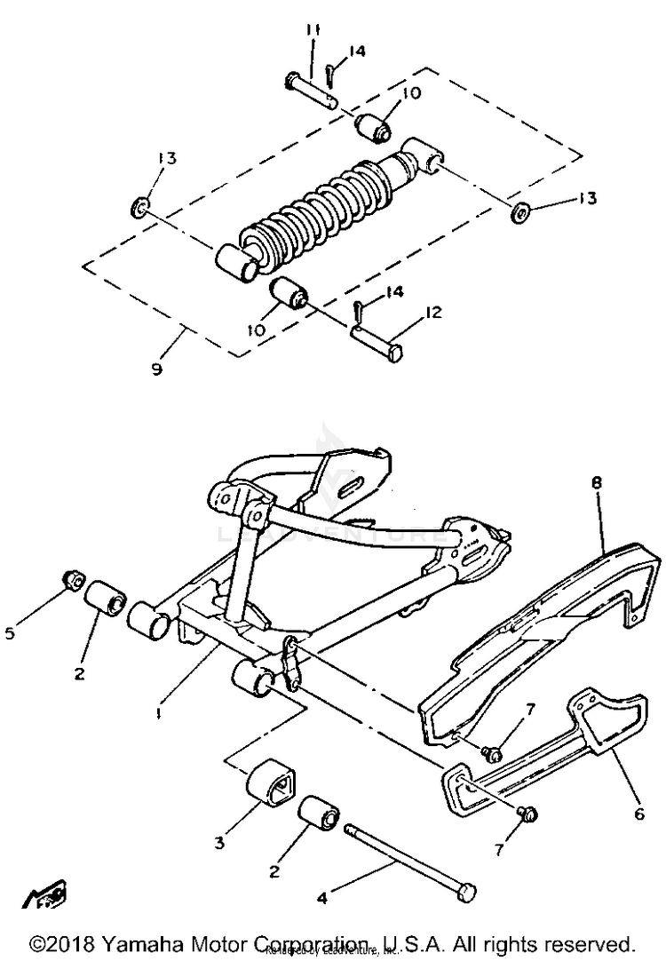 Swing Arm Rear Shocks Schematic