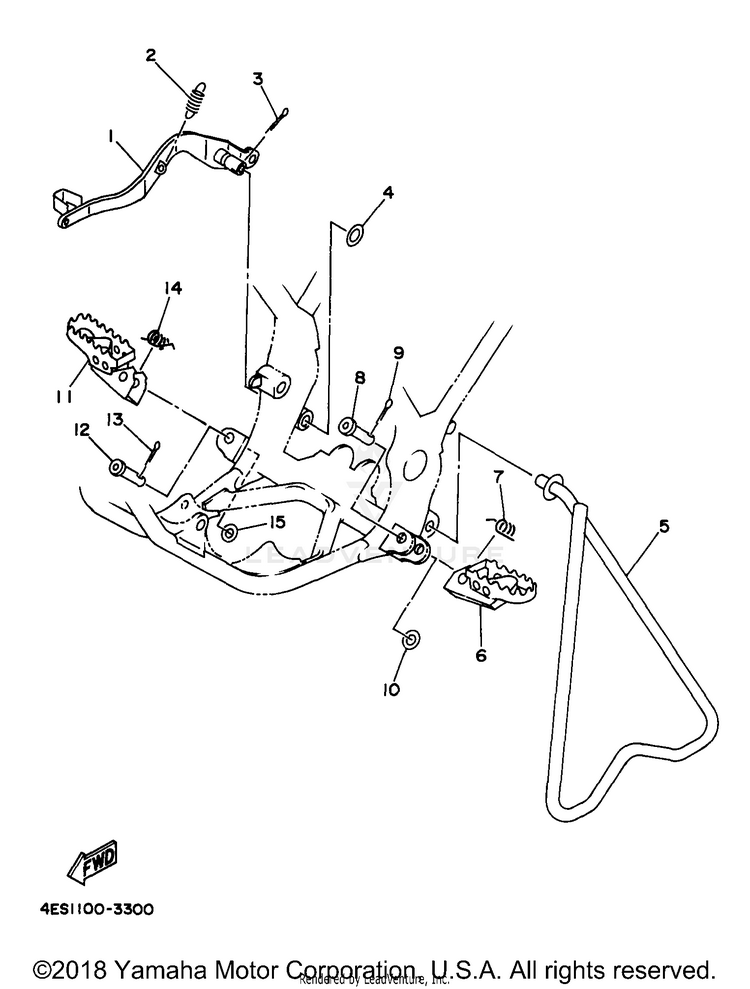 Stand Footrest Schematic