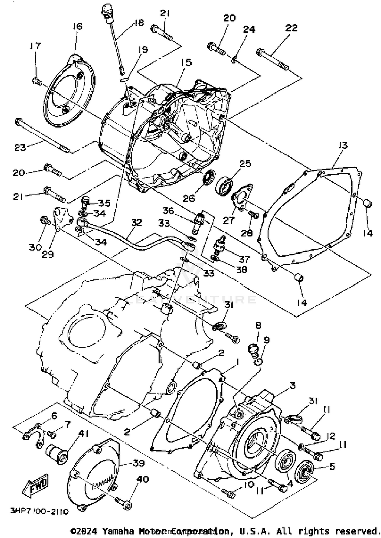 Crankcase Cover 1 Schematic