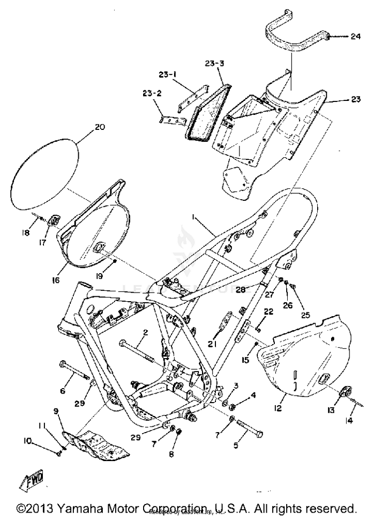 Frame - Side Cover Schematic