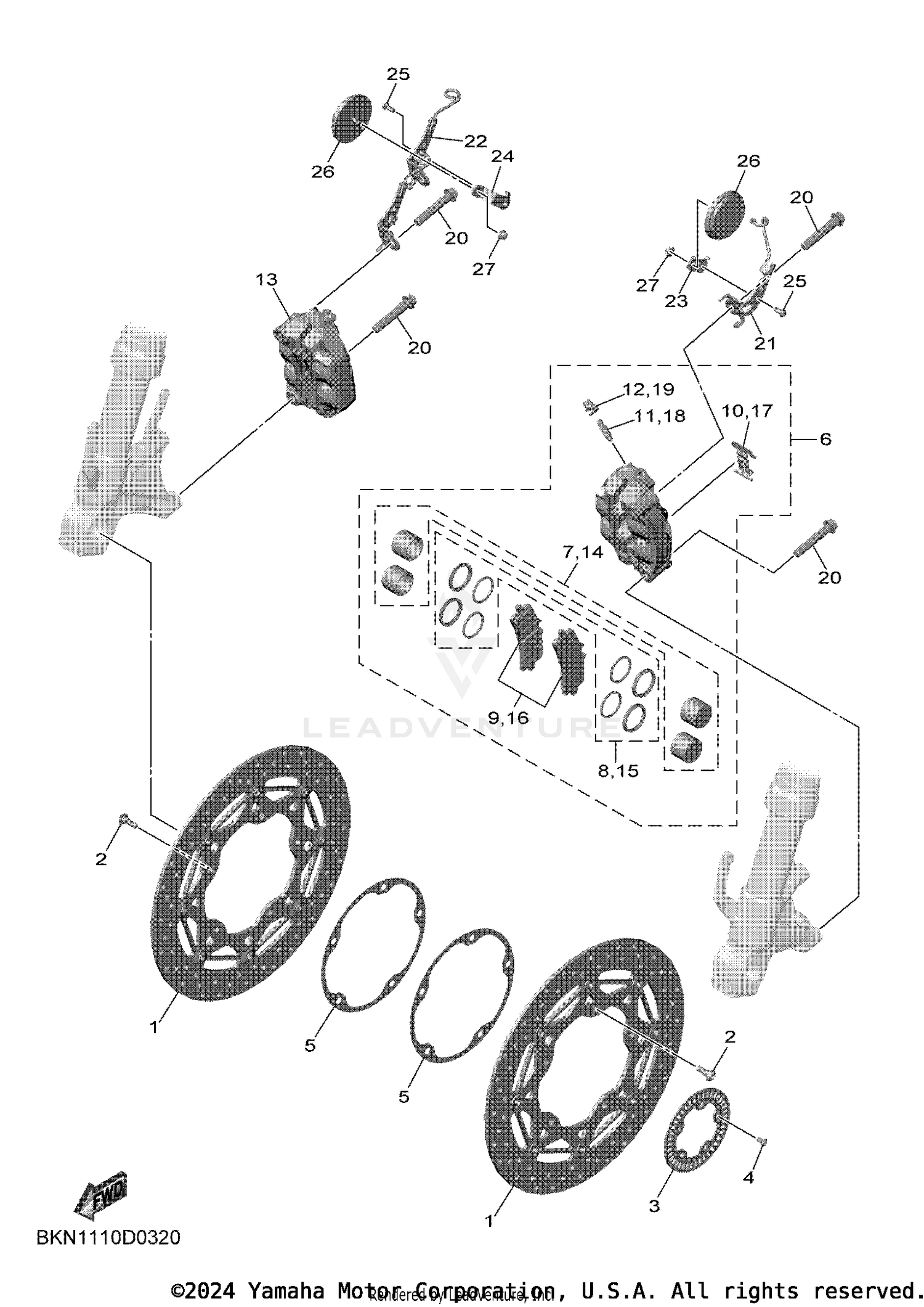 FRONT BRAKE CALIPER
