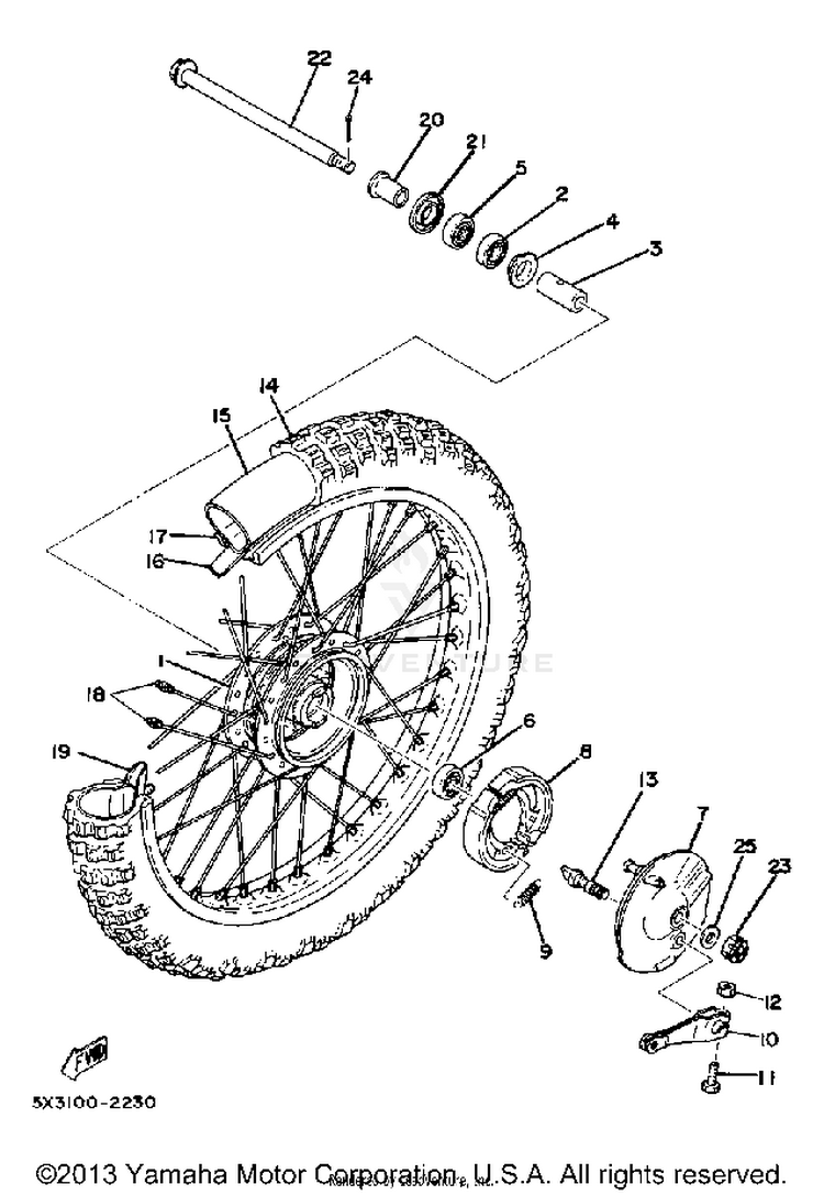 Front Wheel Schematic