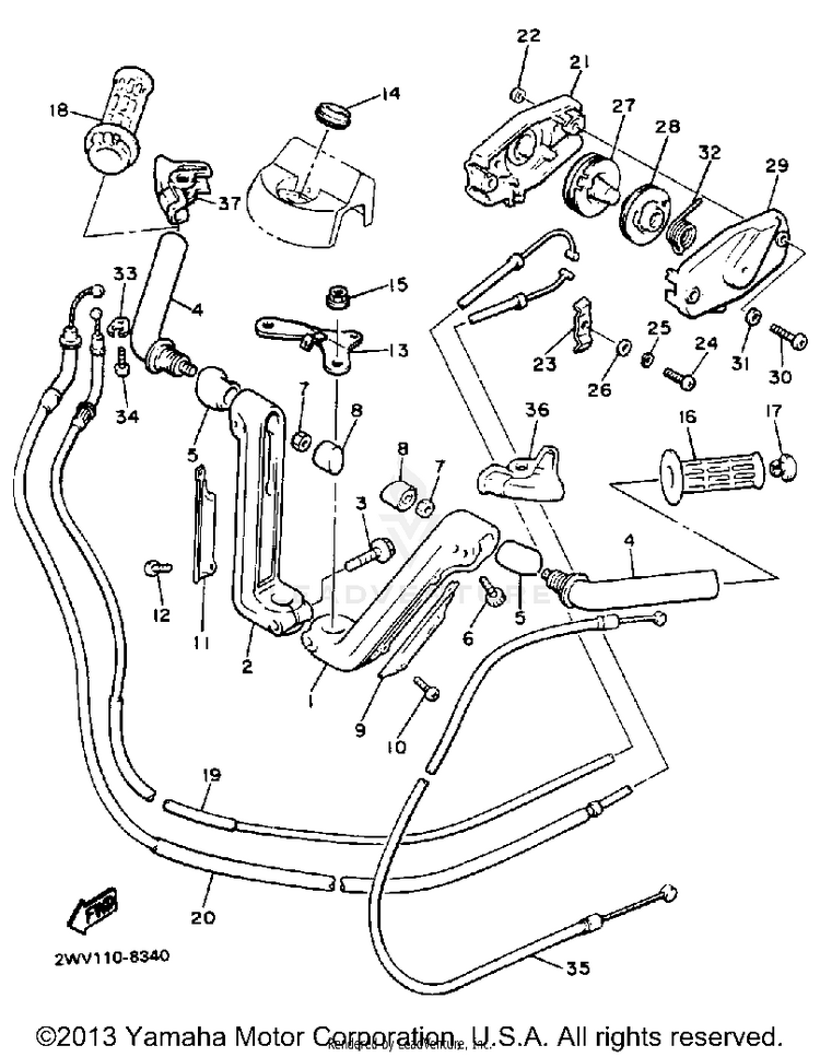 Handlebar Cable Schematic