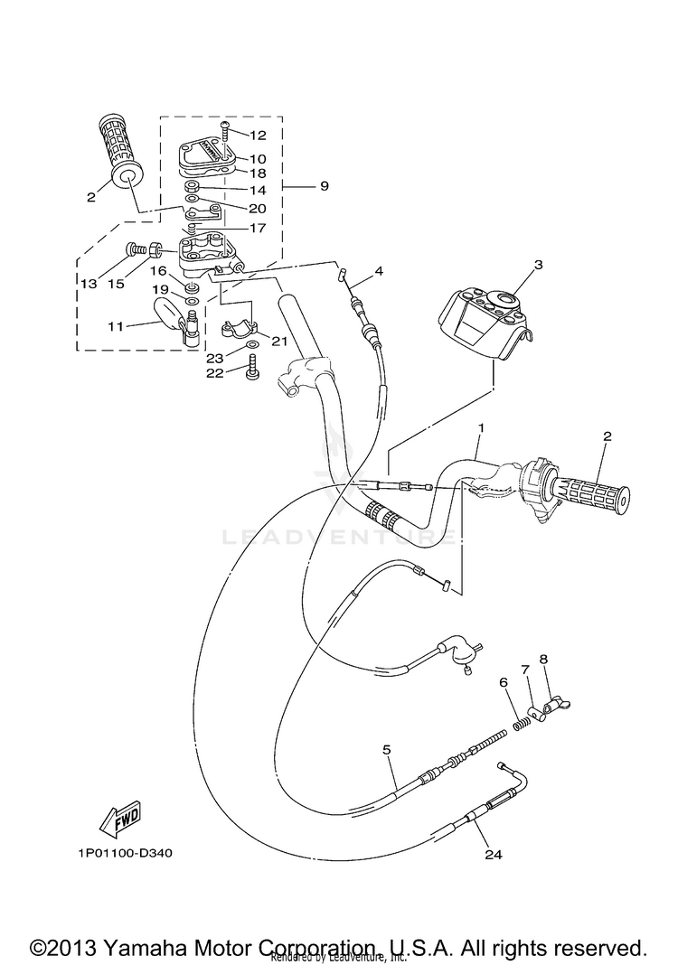 Steering Handle Cable Schematic