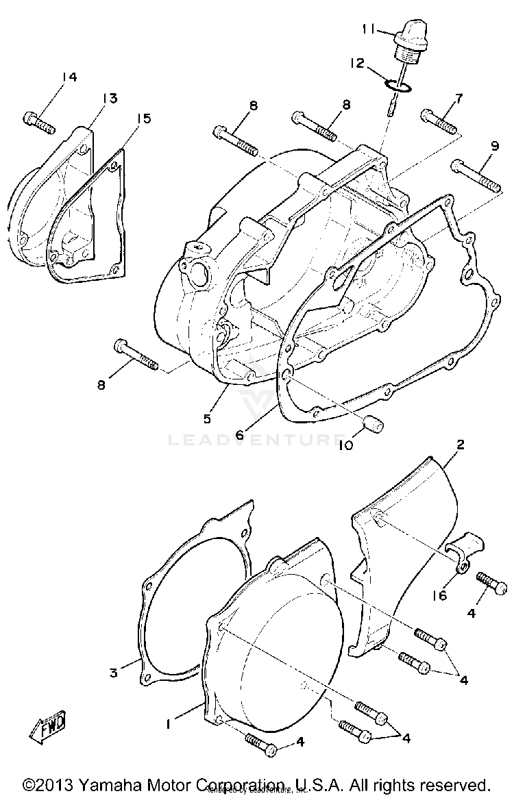 Crankcase Cover Schematic