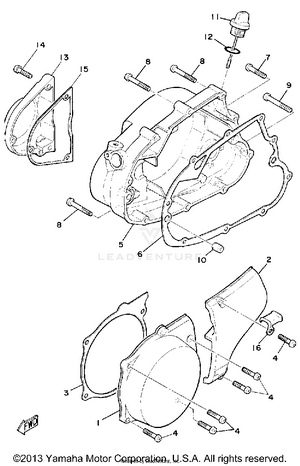 Crankcase Cover Schematic