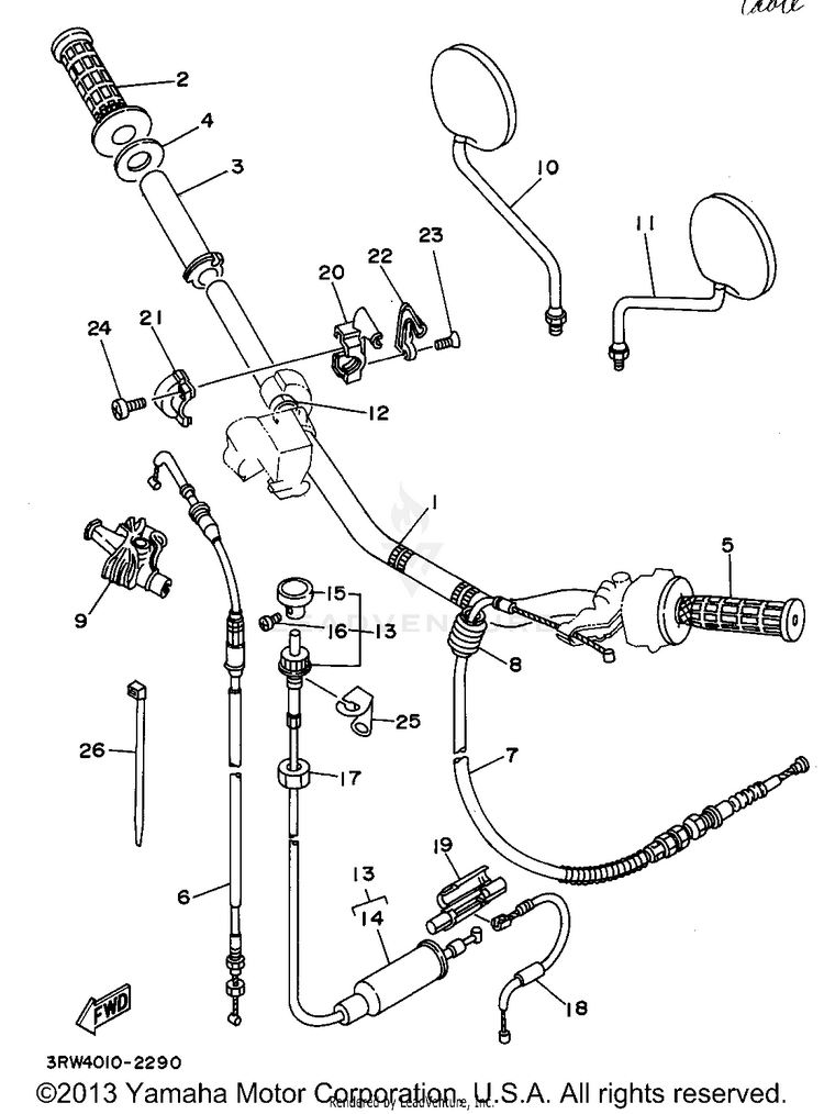 Steering Handle Cable Schematic