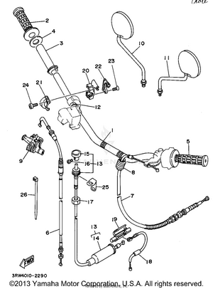 Steering Handle Cable Schematic