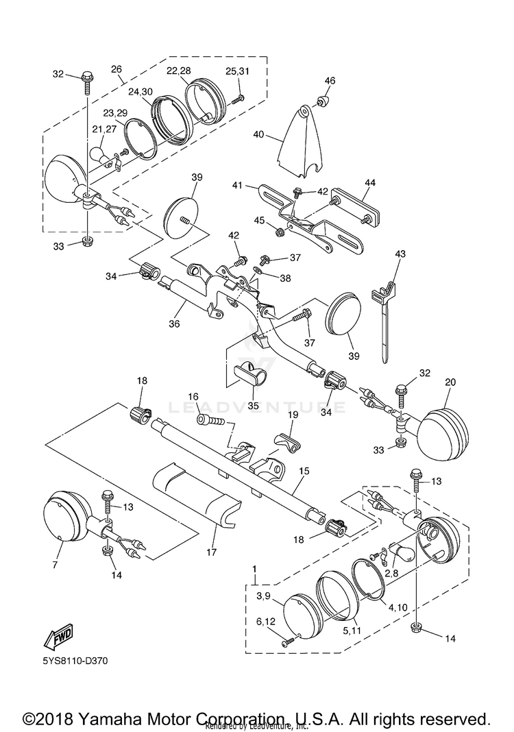 Flasher Light V STAR 1100 CLASSIC - XVS11AWTC - 2005 Schematic