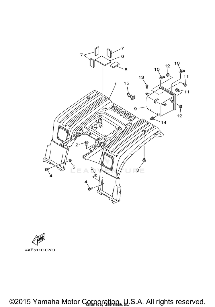 Rear Fender Schematic