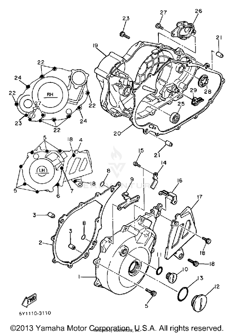 Crankcase Cover Schematic